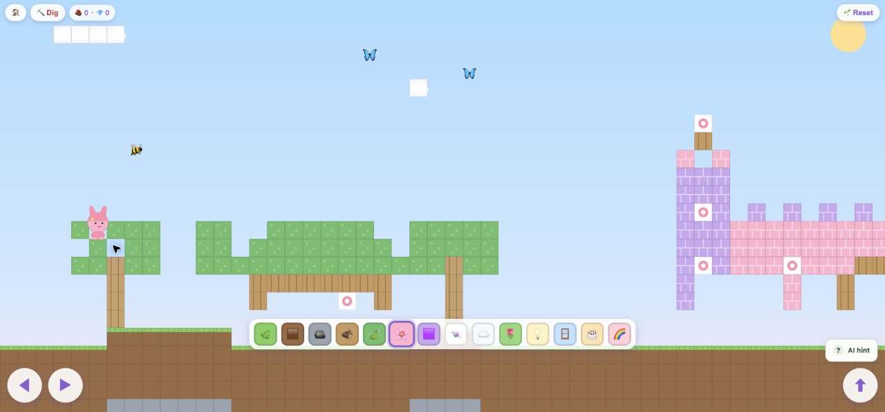 Kids Game Garden: a frame from the recorded game