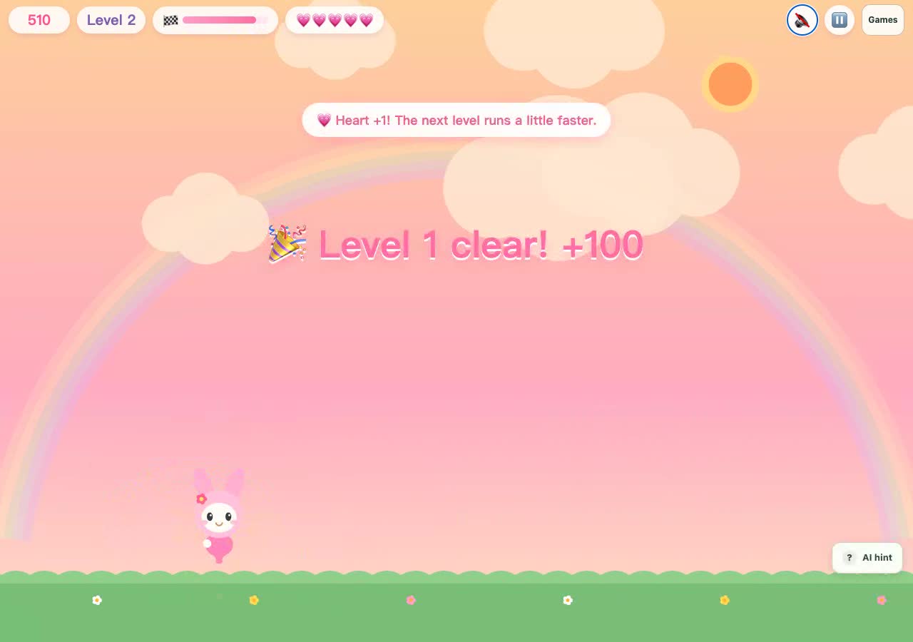 Sweet Adventure gameplay: a frame from the recorded game